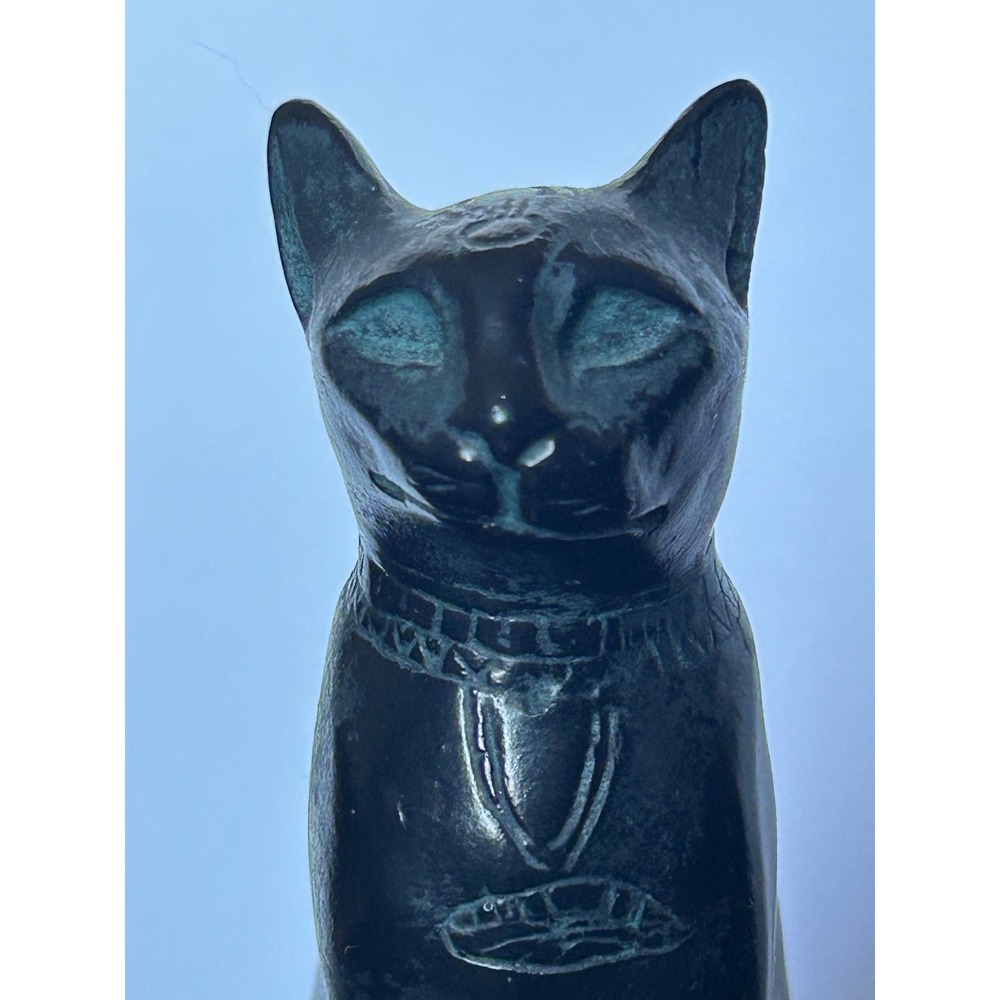 Vintage‎ Alva Museum Replicas AMR 1950 Egyptian Bastet Cat Figurine Statue Black